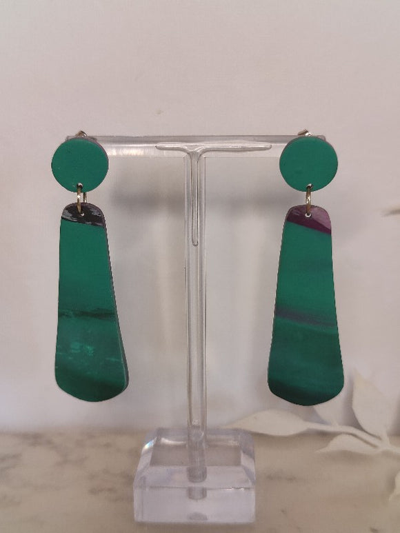 Green and Magenta large Dangles
