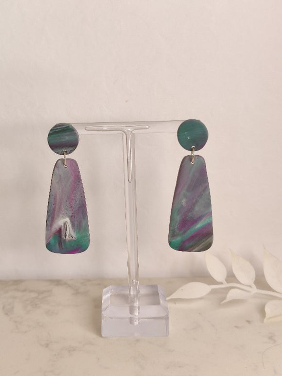 Green and Magenta medium dangles