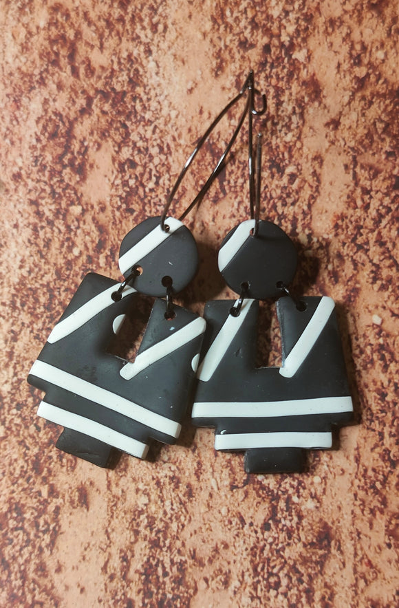 Mudcloth Aztec Dangles