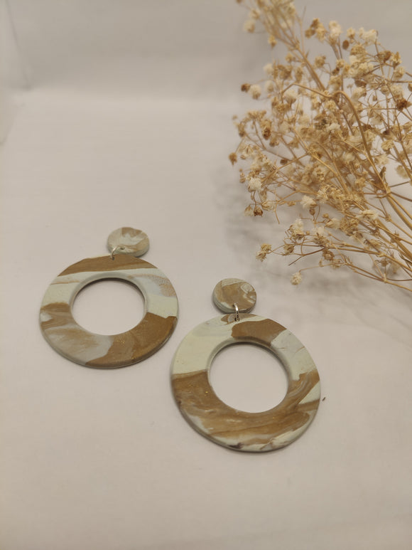 Pastel and Gold cutout Dangles
