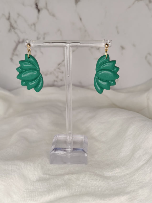 Green Lotus Dangles