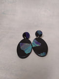 Midnight Opal Medium Oval Dangles