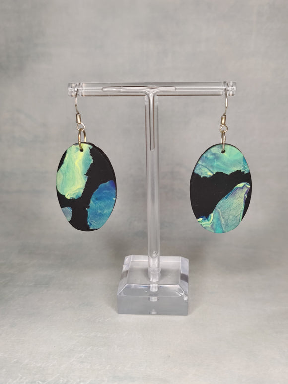 Midnight Opal Oval hooks