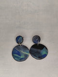 Midnight Opal Small Round Dangles