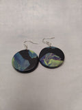 Midnight Opal Small Round Dangles
