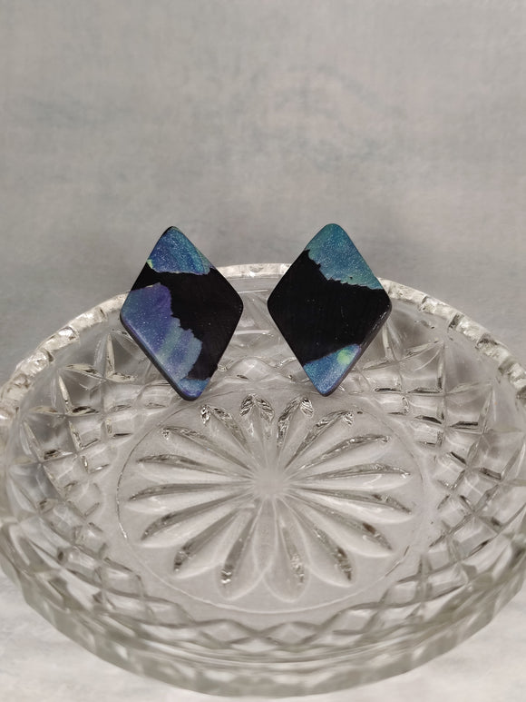Midnight Opal Medium Diamond studs