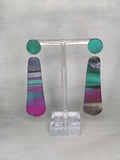 Green and Magenta Large Dangles