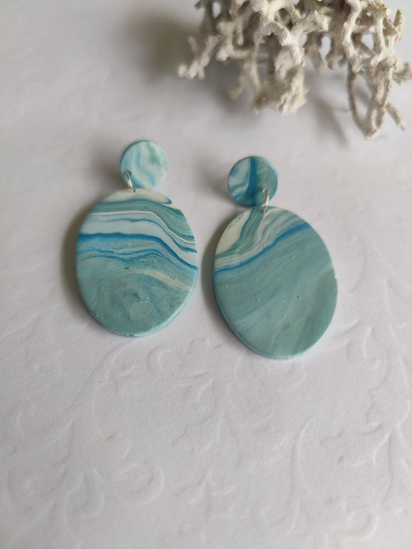 Arctic Melt Oval Dangles