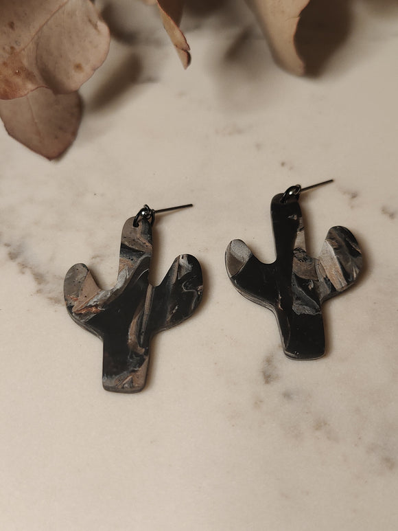 Copperleaf Cactus Stud Drops