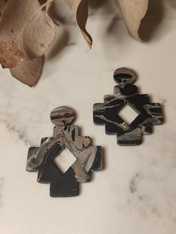 Copperleaf Aztec Cutout Dangles