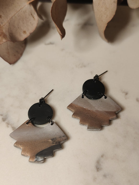 Copperleaf Aztec Stud Drops