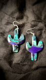 Paua Cactus Dangles