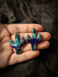 Paua Cactus Dangles