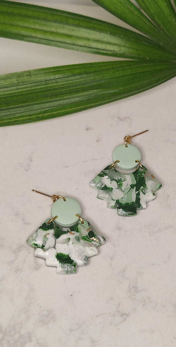 Fern Aztec Drop Stud