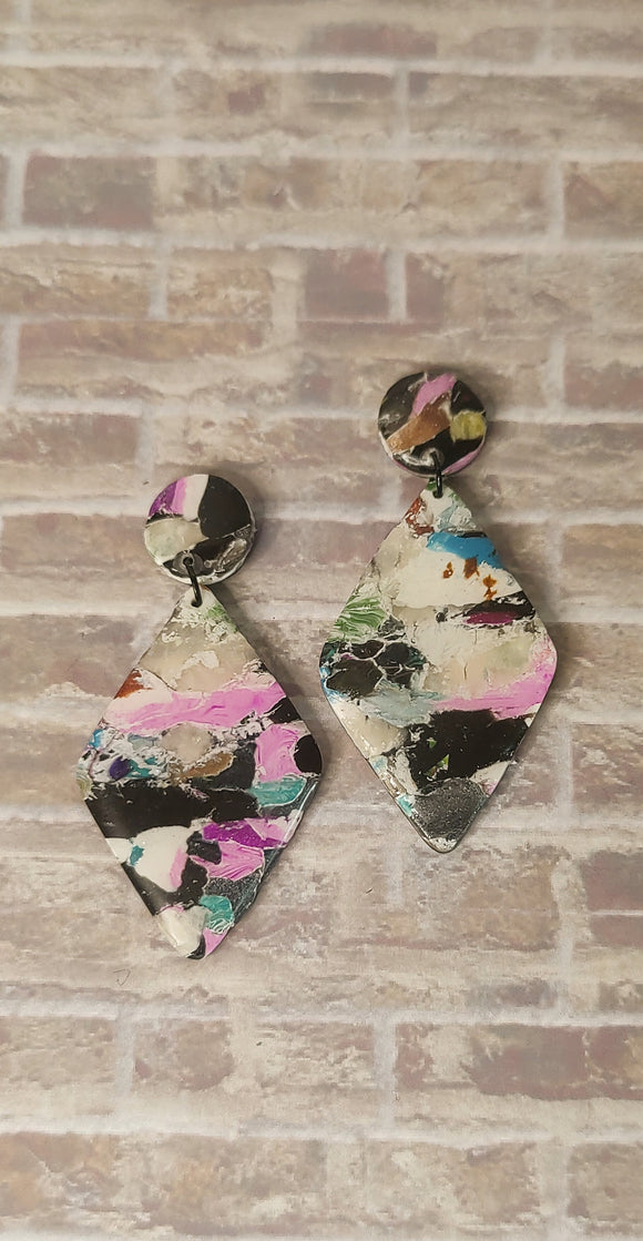 Graffiti Diamond Dangles