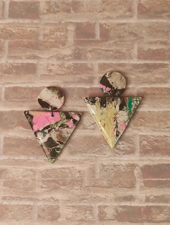 Graffiti  Triangle Dangles