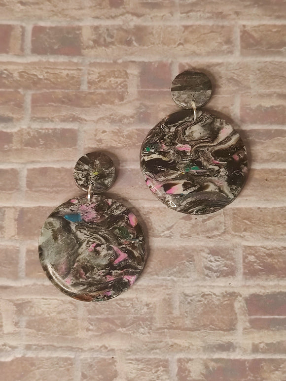 Graffiti Round Dangles