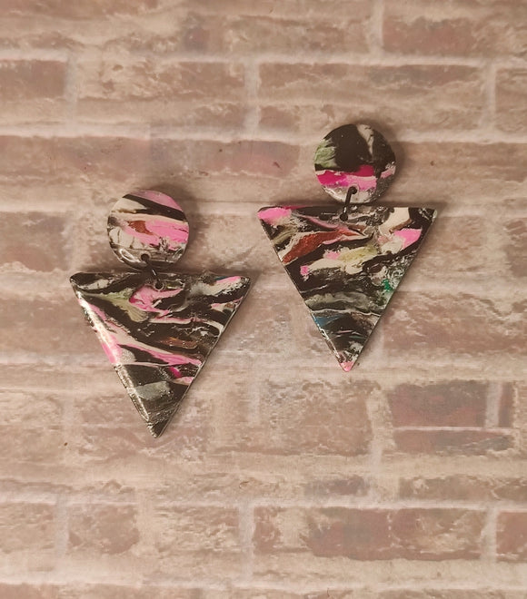 Graffiti Triangle Dangles